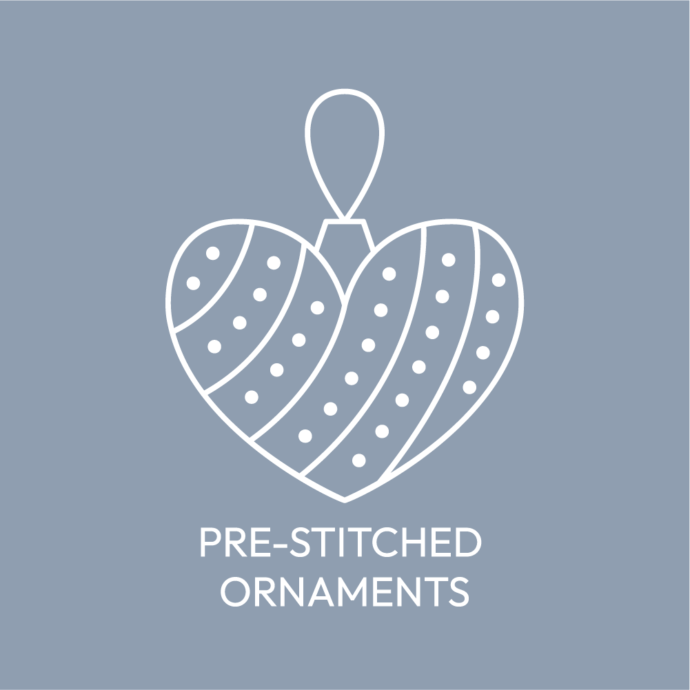 New Hand-Stitched Ornaments