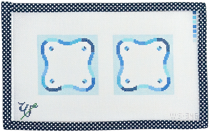 Blue Squiggle Coasters