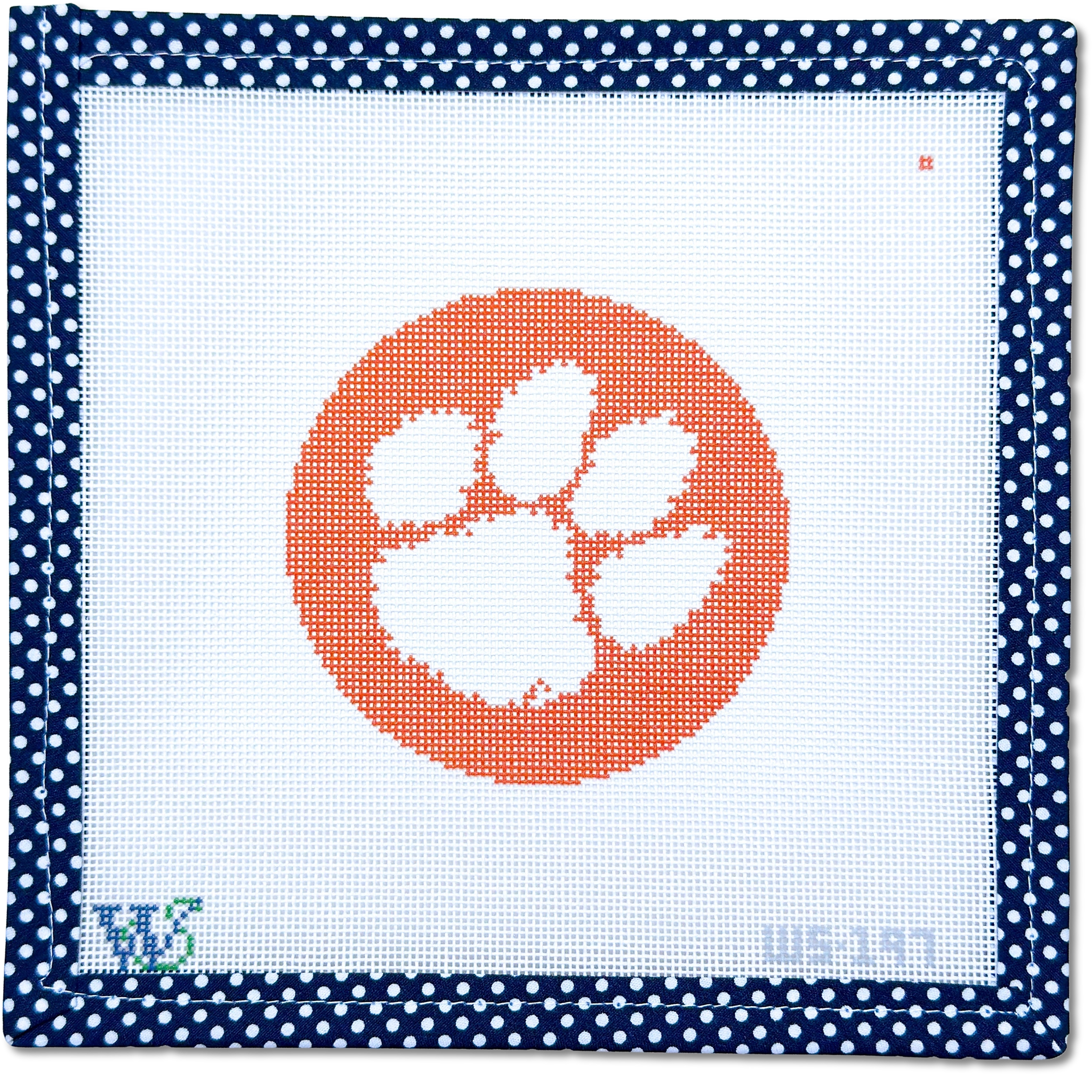 Clemson Round – Wipstitch