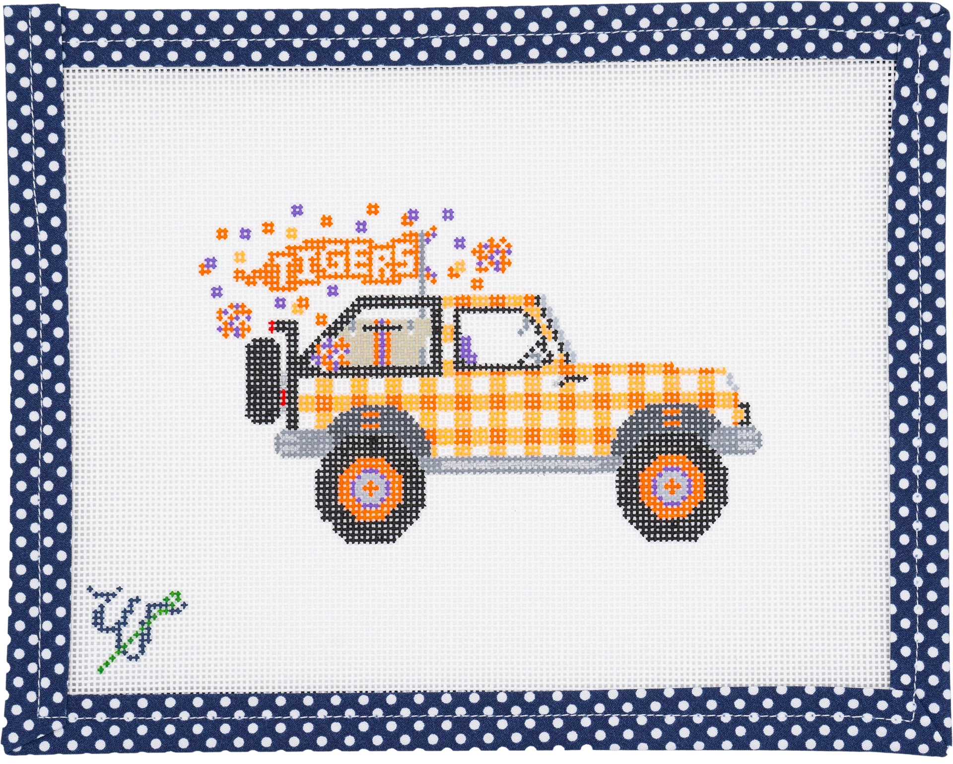 15％OFF ❗️ジープ　デザイン　アートペイント　キャンバス地 Clemson Jeep – Wipstitch
