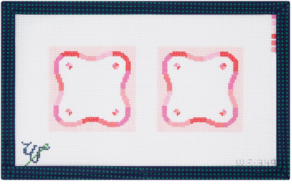 Pink Squiggle Coasters